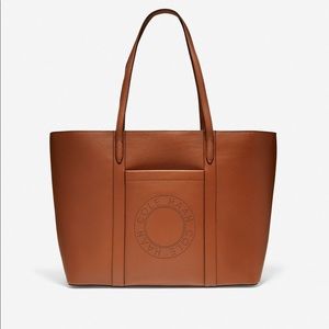 Cole Haan Leather Zip Top Tote